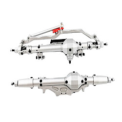 Ensemble d'essieu arrière métallique avant pour SCX-10 Axial 1/10 RC model car silver