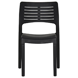 Acheter Maison Chic Lot de 2 Chaises de jardin,Fauteuil d'extérieur Anthracite Polypropylène -MN85557