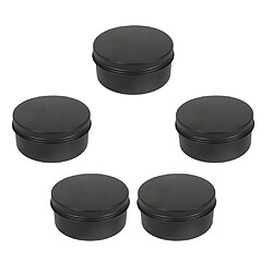 5 Pièces Vides En Aluminium Pots En étain Cosmétiques Couvercle à Vis Contenants Baume à Lèvres Bidons 20 Ml