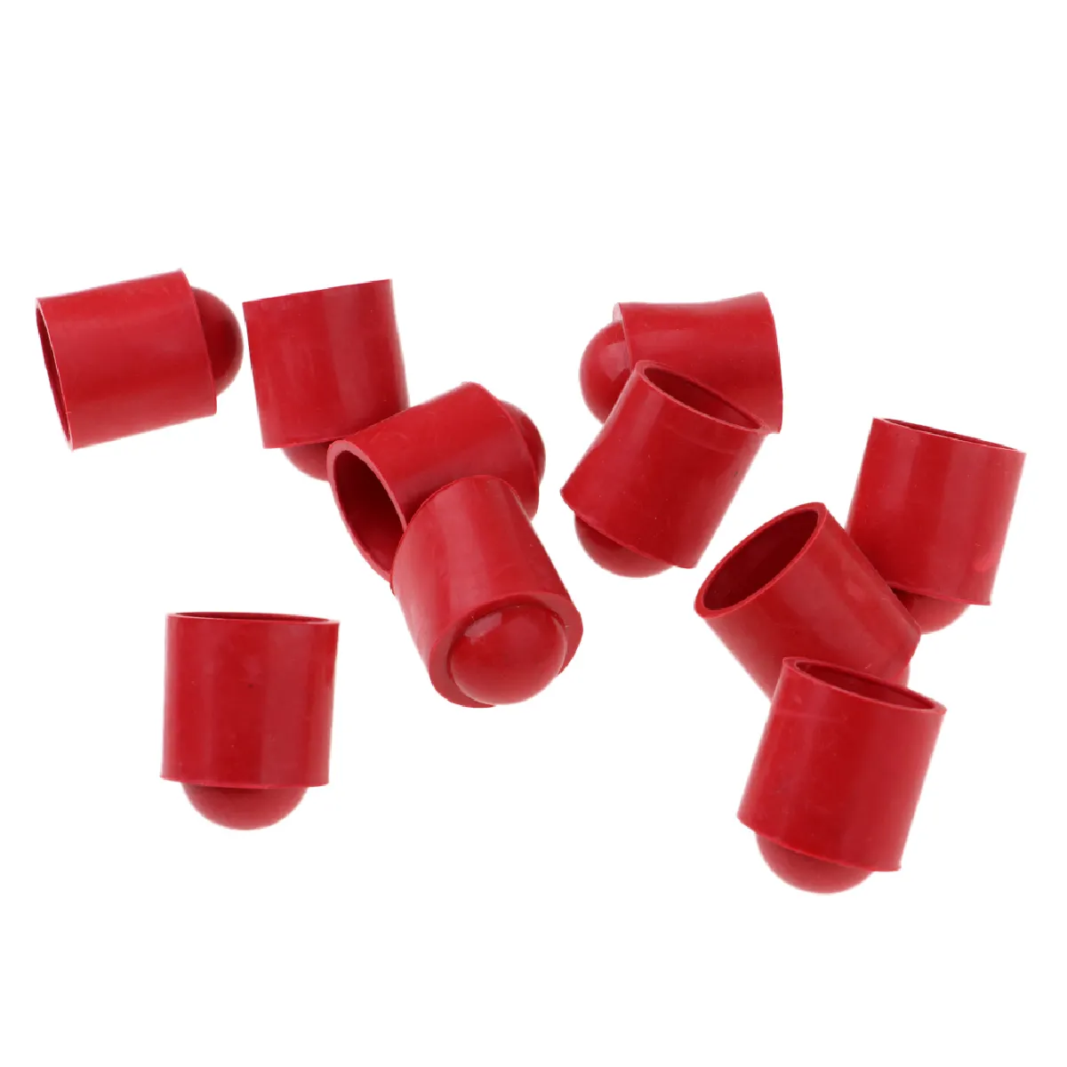 Acheter 10pcs couverture en caoutchouc tête de billard pointe de la piscine couvre billard rouge