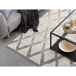 Avis Beliani Tapis beige et gris 160 x 230 cm PENDIK