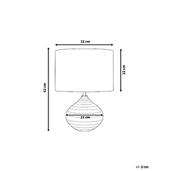 Avis Beliani Lampe à poser KUBAN Céramique Doré