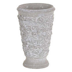 BigBuy Garden Cache-pot Gris Ciment 18 x 18 x 28 cm