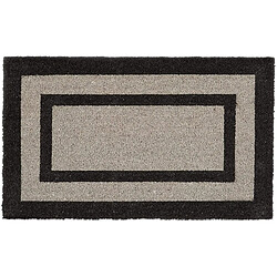 Helloshop26 Paillasson tapis de sol porte d’entrée essuie-pieds long fibres de coco tapis gris 13_0001876_2/2