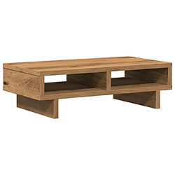 vidaXL Support de moniteur chêne artisanal 50x27x15 cm bois ingénierie