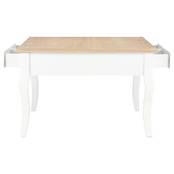 ComfortXL Table Basse Blanc 80 X 80 X 50 Cm Bois pas cher