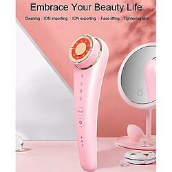 Avis Chrono Machine de beauté à radiofréquence, machine de raffermissement de la peau, machine de soins du visage à haute fréquence, lifting EMS, machine à radiofréquence avec lumière rouge LED(Blanc)