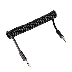 Avis 3.5mm 3 pôles mâle vers mâle m / m jack audio stéréo aux printemps câble 1m