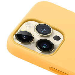 Acheter Apple Coque MagSafe Original pour iPhone 14 Pro Max Silicone Toucher Doux Jaune