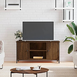 Maison Chic Meuble TV scandinave - Banc TV pour salon Chêne marron 100x40x50 cm Bois d'ingénierie -MN38482