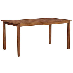 Maison Chic Table de jardin | Table d'extérieur 150x90x74 cm Bois d'acacia massif -GKD46550