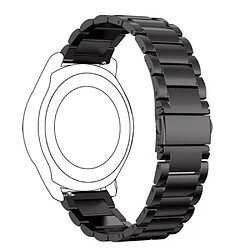 Bracelet en métal noir pour votre TicWatch Pro Smart Watch 22mm