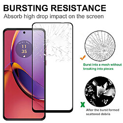 Htdmobiles Verre trempe pour Motorola Moto G84 5G - [Lot de 2] film de protection incurve integral - NOIR