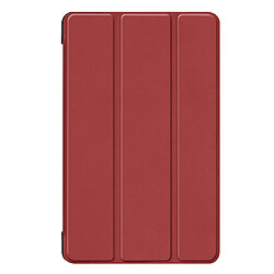 Wewoo Housse Coque Etui à rabat horizontal en cuir Custer Texture pour Galaxy Tab A 8.0 2019 P205 / P200avec support à trois rabats rouge vin