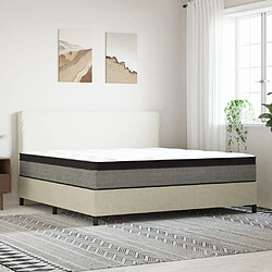 vidaXL Matelas à ressorts ensachés moyen plus 200x200 cm