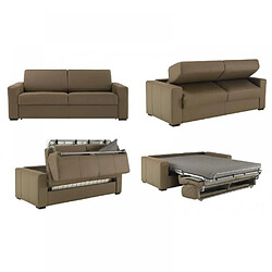 Avis Inside 75 Canapé convertible EXPRESS 120cm DREAMER polyuréthane taupe,. matelas 16 cm