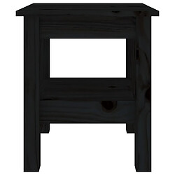 Avis Maison Chic Table basse,Table Console Table d'appoint, Table pour salon Noir 35x35x40 cm Bois massif de pin -MN34786