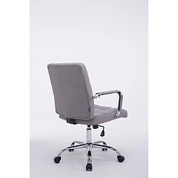 Avis Decoshop26 Chaise fauteuil de bureau à roulettes en tissu gris hauteur réglable BUR10113