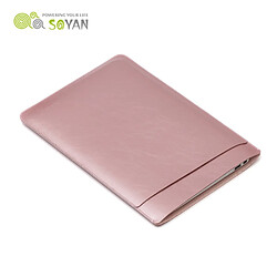 Avis Sacoche SOYAN Crazy Horse pour Macbook Air 11 pouces - Rose Or