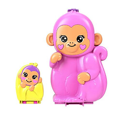 Avis Polly Pocket-Maman Singe et Son Bébé-Coffret 2 mini-figurines HWP04