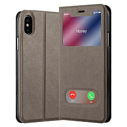 Cadorabo Coque iPhone XS MAX Etui en Marron