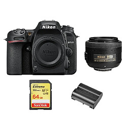 NIKON D7500 + AF-S 35MM F1.8G DX + 64GB SD card + EN-EL15A Battery