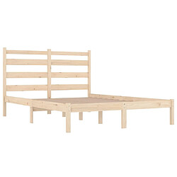 Acheter Maison Chic Lit adulte - Lit simple Cadre de lit,Structure du lit Contemporain Bois de pin massif 120x200 cm -MN47308