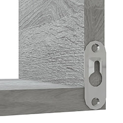 Acheter vidaXL Étagère d'angle murale Sonoma gris 40x40x50cm Bois d'ingénierie