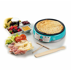 Ariete 0202 appareil à crêpes 1 crèpe(s) 1000 W Bleu, Argent, Blanc