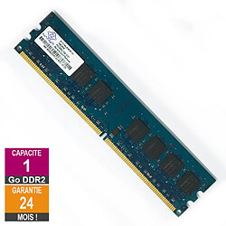 Barrette Mémoire 1Go RAM DDR2 Nanya NT1GT64U8HB0BY-3C DIMM PC2-5300U 2Rx8 - Reconditionné