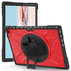 Coque en TPU anti-chocs avec béquille, rouge pour votre Microsoft Surface Pro 4/5/6/7/7 +