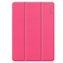 Etui en PU avec support tripliure et porte-stylo rose pour votre Apple iPad 10.2 (2019)