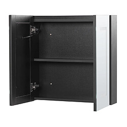 Acheter Beliani Armoire de toilette 60 x 60 cm LED noire MAZARREDO