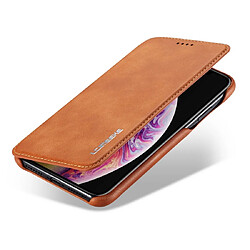 Acheter Wewoo Coque Pour iPhone XS Max Hon Série Antique Etui en cuir avec fentes cartes & support & portefeuille Marron