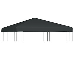 vidaXL Toile supérieure de gazebo 310 g/m² 3x3 m Gris