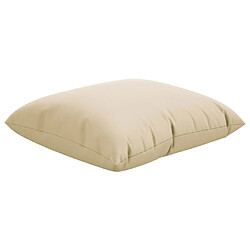 Acheter vidaXL Coussins de canapé lot de 4 beige 50x50 cm tissu