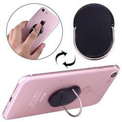 Wewoo Support Holder noir pour iPhone, Galaxy, Sony, Lenovo, HTC, , et autres smartphones ou tablettes Universel 360 degrés porte-anneau en plastique rotatif,