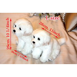 Avis Universal 1 pièce taille L Bichon Fritz chiot peluche maltais chien peluche jouet mignon animal de compagnie émulation moelleux bébé poupée cadeau d'anniversaire enfants | animaux en peluche