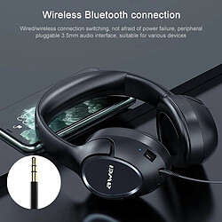 Yonis Casque Audio Bluetooth 5.0 Pliable Noir