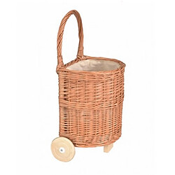 Egmont Toys Caddy en osier et tissu naturel