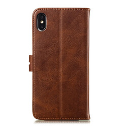 Avis Wewoo Coque Fashion Etui de protection en cuir pour iPhone XS Max Marron