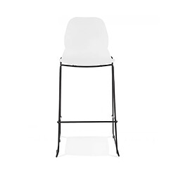 Kokoon Design Tabouret de bar design ZIGGY WHITE 52x51,5x111 cm