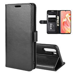 Etui en PU cheval fou magnétique noir pour votre OPPO A91