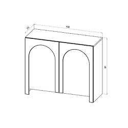 Avis Vivaldi Commode ARCO 2D Blanc