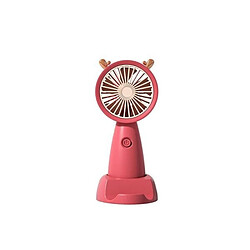 (rouge) Petit Ventilateur Électrique Portatif USB Petit Ventilateur Électrique Portatif de Bureau d'Étudiant d'été