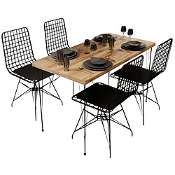 Hanah Home Ensemble table et 4 chaises Pure.