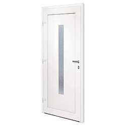 Acheter vidaXL Porte d'entrée Blanc 88x200 cm PVC