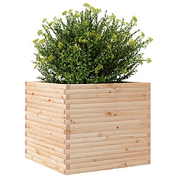 Avis vidaXL Jardinière 80x80x68,5 cm bois de pin massif