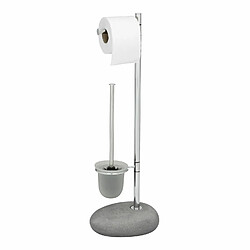 WENKO Valet WC design pierre Pebble - H. 70 cm - Gris stone