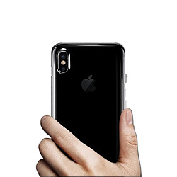 Wewoo Coque Transparent et or pour iPhone X TPU Housse de protection arrière